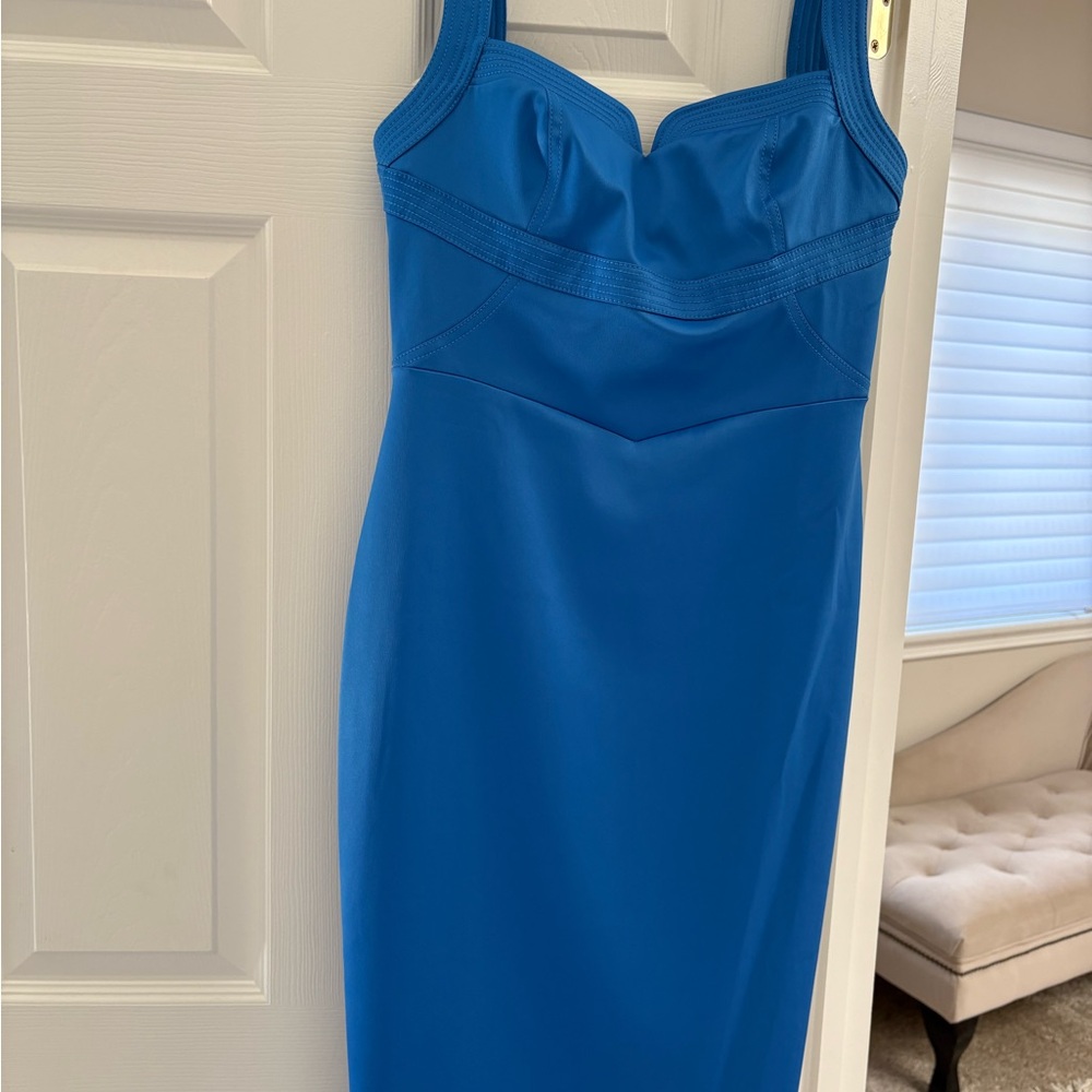 Karen Millen Vibrant Blue Midi Dress
